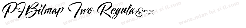 PFBitmap Two Regula字体转换